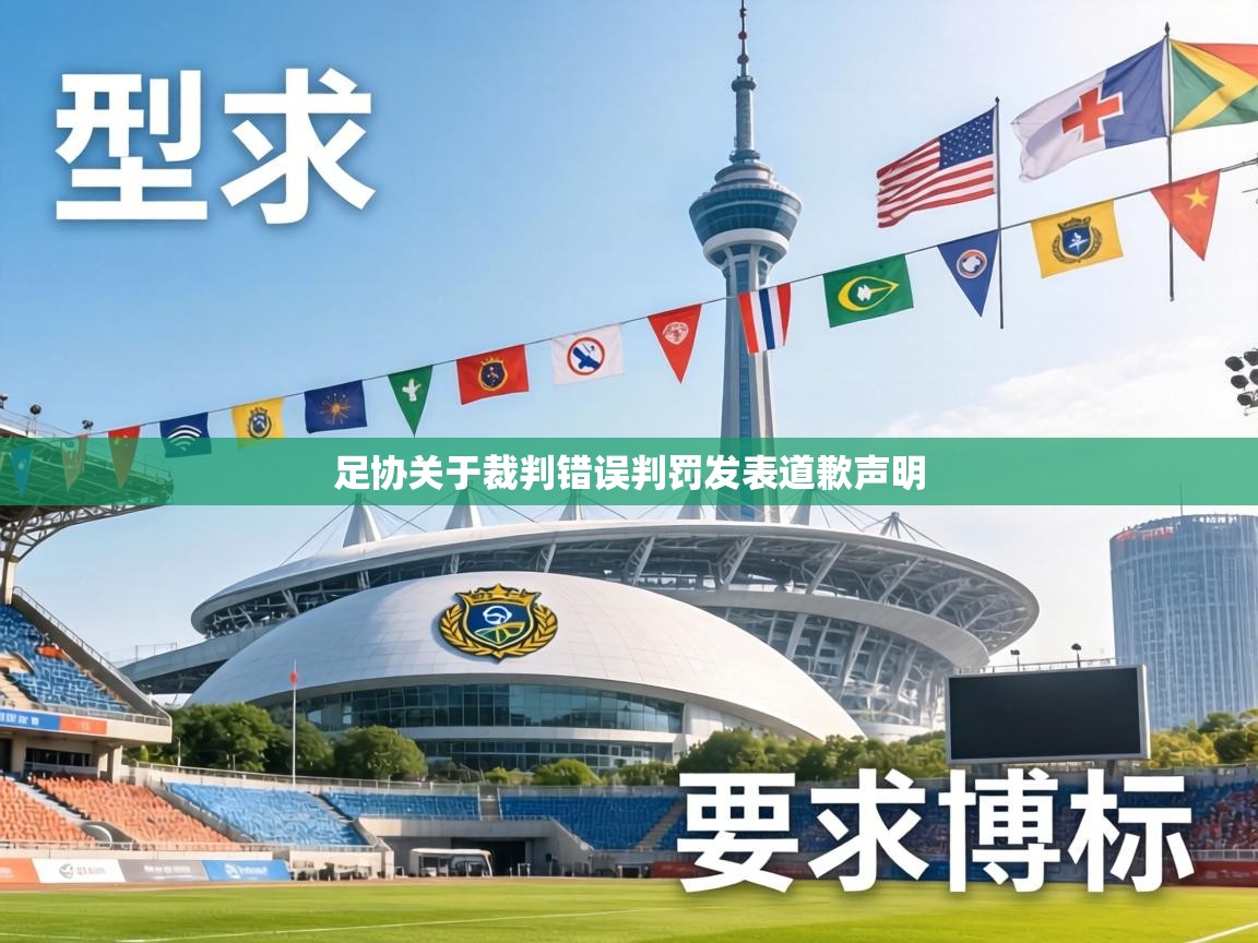 足协关于裁判错误判罚发表道歉声明  第2张